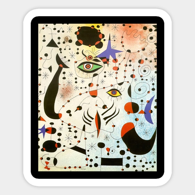 Joan Miro Sticker by marielaa69